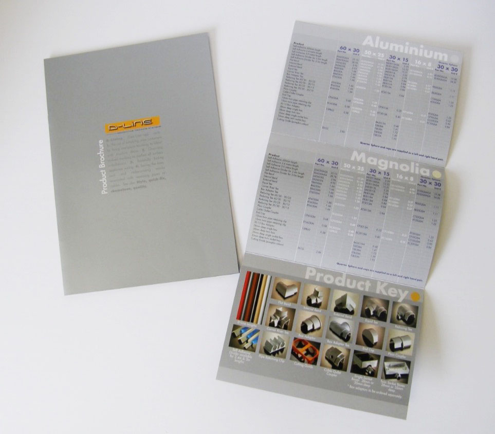 D LINE Product brochure design and print